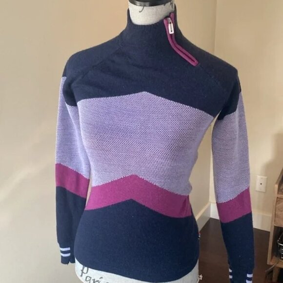 Smartwool Dacono Ski Funnel Neck Sweater XS - Picture 2 of 7